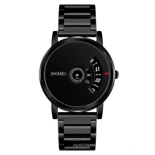 skmei men laisure business black watch custom logo